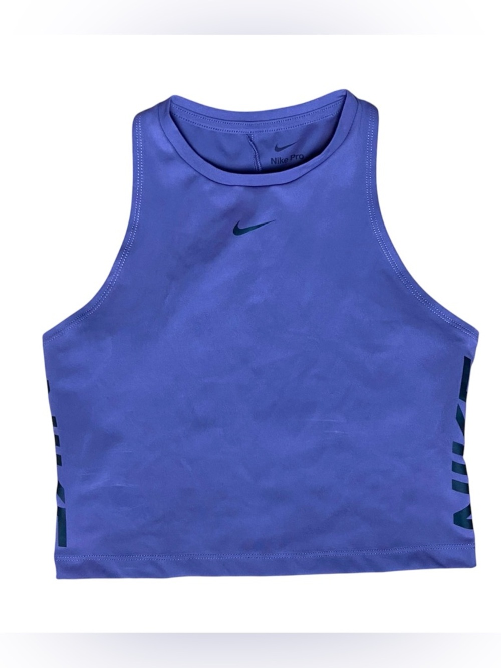 Nike Pro Dri Fit Purple Sleeveless Cropped Athletic Tank Top Women's Medium